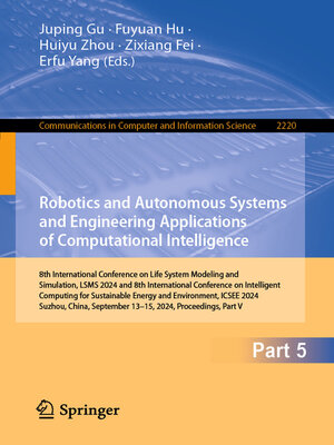 cover image of Robotics and Autonomous Systems and Engineering Applications of Computational Intelligence